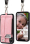 TOOVREN Phone Case for iPhone X/Xs Wallet Case Phone Lanyard Neck Strap for iPhone Xs / 10 Protective Case with Stand Leather PU Card Holder Adjus...